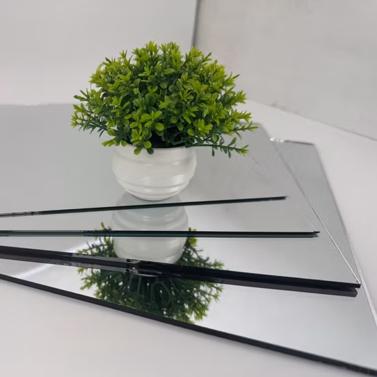 Double revêtement/revêtement simple miroir en aluminium argenté miroir multilatéral irrégulier